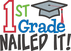 School Graduation Embroidered Shirt -Back to School Shirt -First Day of School Shirt -Kindergarten 1st Grade 2nd Grade -Graduation Shirt