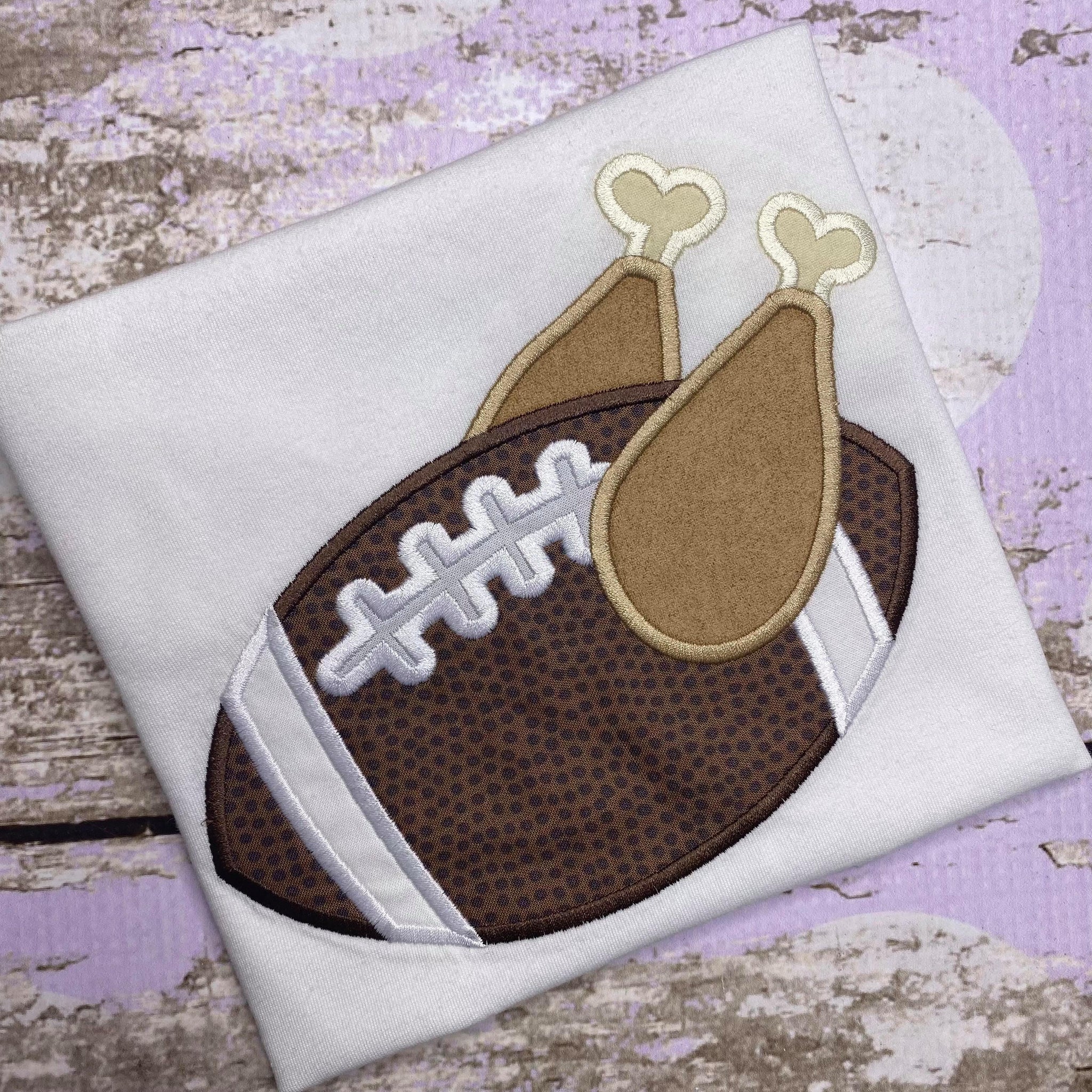 READY TO SHIP, Football Turkey Embroidered Thanksgiving Shirt-Kids Thanksgiving Shirt -Boys Fall Shirt -Football Thanksgiving