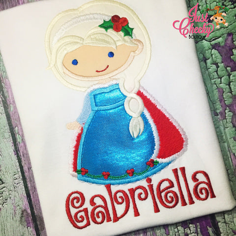 Queen Elsa Christmas Cutie Embroidered Shirt - Frozen Anna - Queen Elsa - Disney Princess - Disney Christmas Vacation -