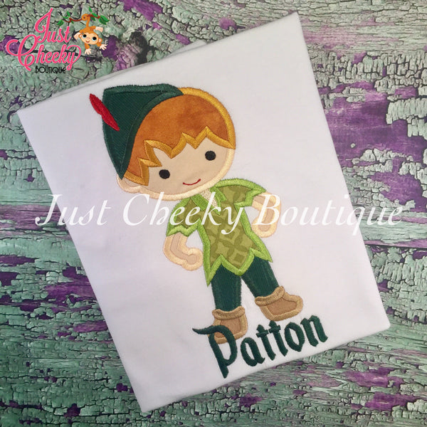 Peter Pan Cutie Embroidered Shirt - Neverland Inspired - Disney Vacation - 1st Disney Trip - Disney Birthday