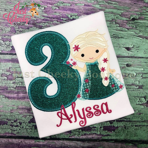 Frozen Fever Elsa Cutie - Frozen Inspired - Queen Elsa - Embroidered Appliqued Shirt - Disney Vacation - Disney Birthday