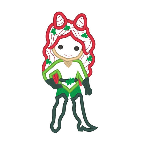 SAMPLE SALE, Poison Ivy Inspired Cutie Birthday Shirt - Superhero Embroidered Shirt - DC Superhero Girls Birthday Shirt