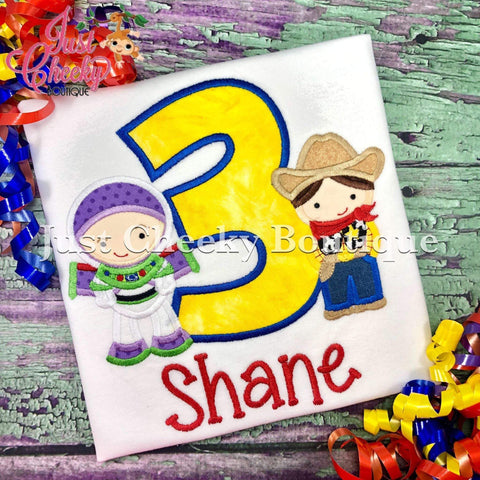 Space Ranger and Sheriff Toy Story Birthday Shirt- Buzz Lightyear Birthday Shirt - Woody Birthday Shirt - Disney Vacation - Disney Trip