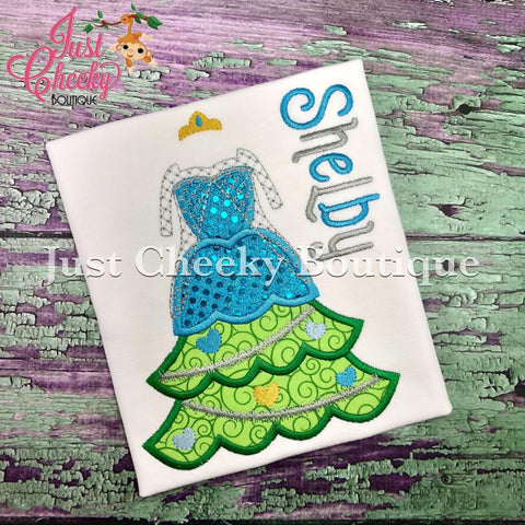 Elsa Christmas Tree Embroidered Shirt - Frozen - Disney Princess - Disney Christmas Vacation - Mickey Very Merry Christmas