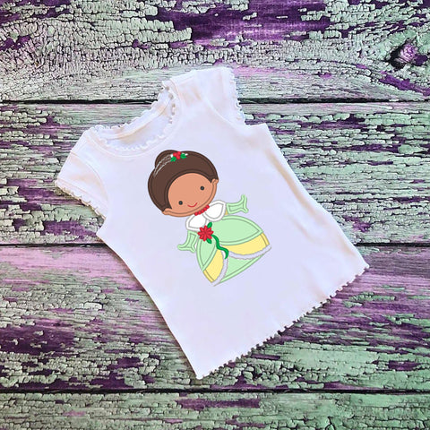 SAMPLE SALE, Tiana Christmas Cutie Embroidered Shirt - The Princess and the Frog - Disney Princess - Disney Christmas Vacation -