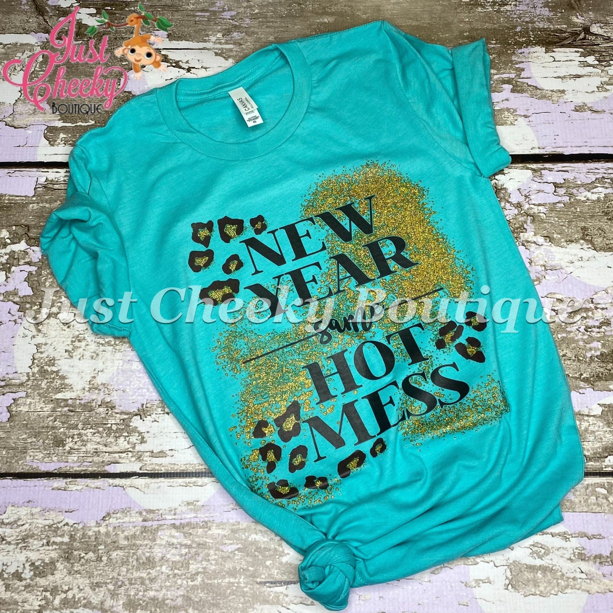 READY TO SHIP, New Year Same Hot Mess Screen Print Shirt-Adult New Years Shirt -Mom New Years Shirt - Winter Shirt-Women's New Years Shirt