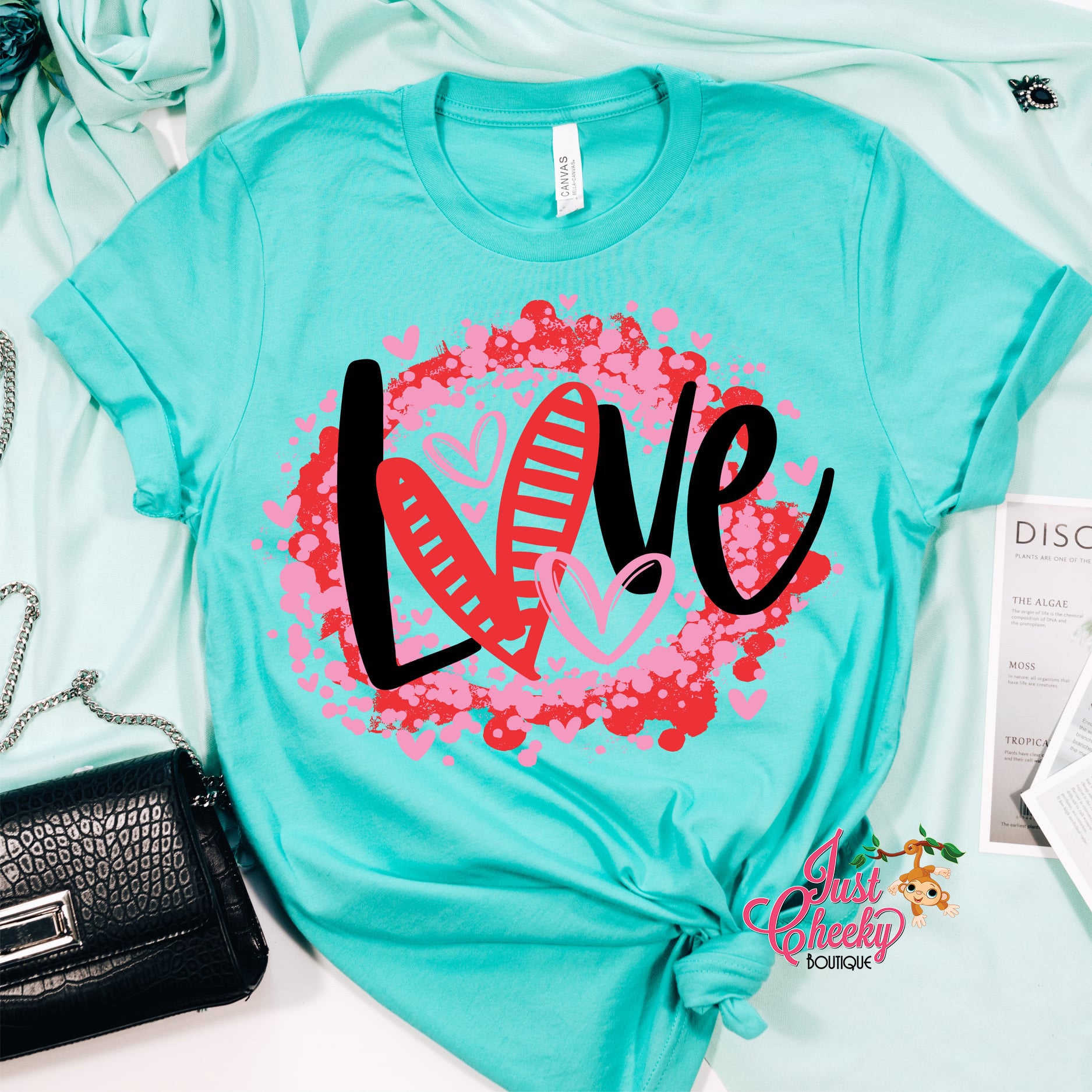 Love Splatter Shirt-Mom Shirt-Valentine's Day Shirt-February 14 Shirt-Cupid Shirt-Leopard Print Shirt-