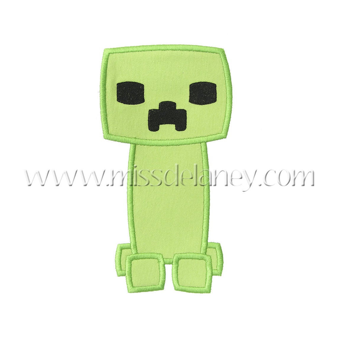 SAMPLE SALE, Pixel Cutie Creeper Embroidered Shirt - Minecraft Inspired Shirt - Steve - Enderman - Pixel Games