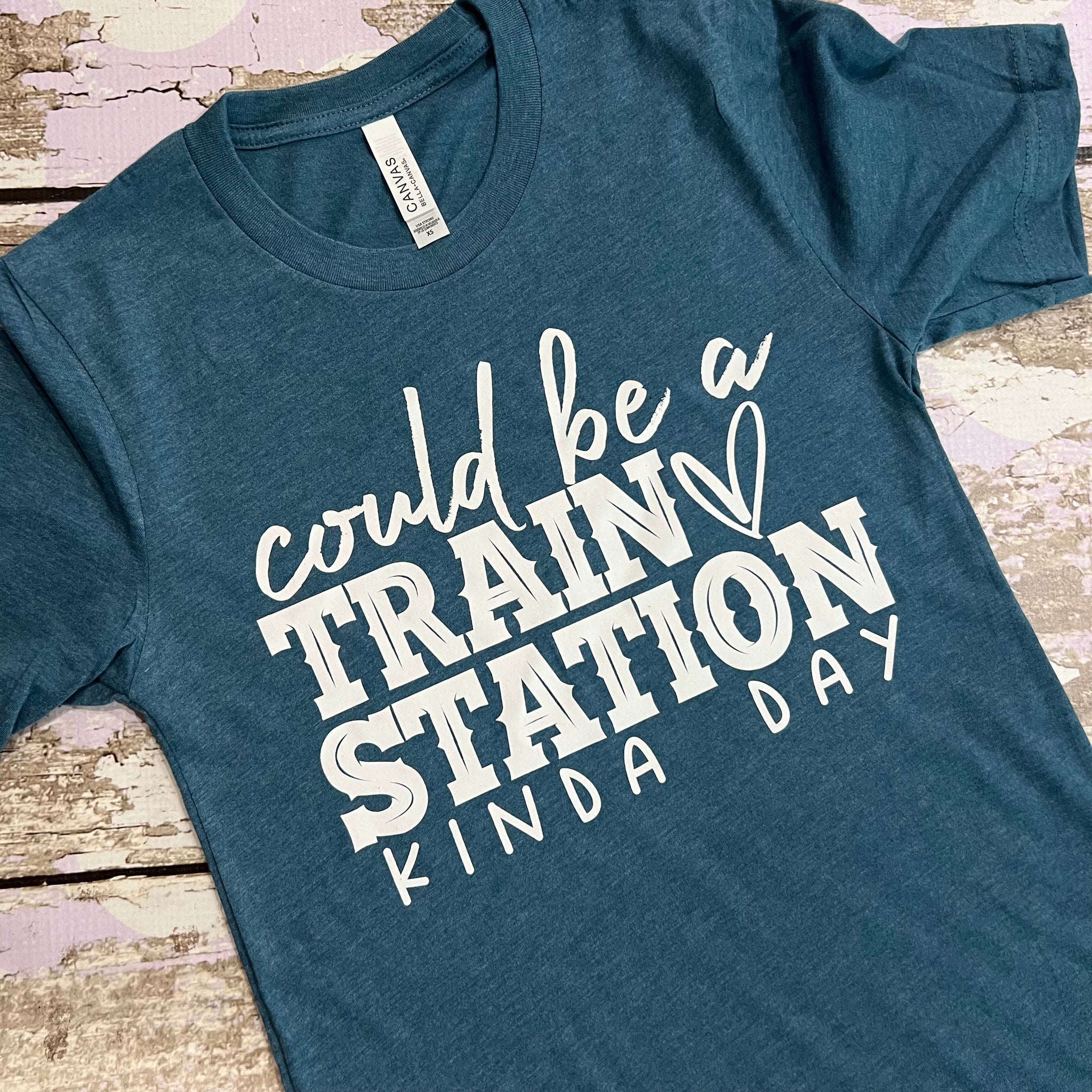 READY TO SHIP, Train Station Screen Print Shirt-Adult Christmas Shirt -Mom Christmas Shirt-Women Christmas Shirt